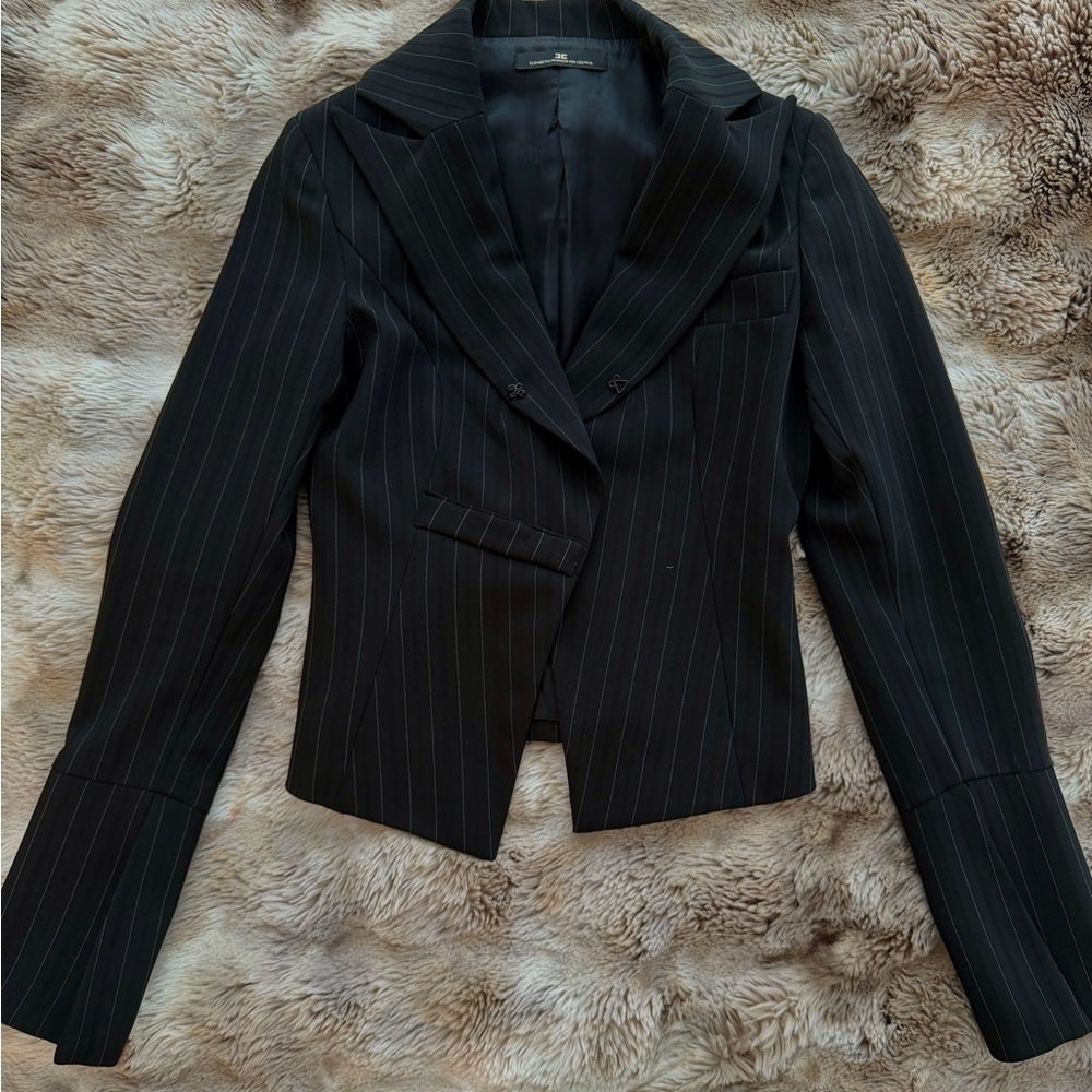 Vintage Elisabetta Franchi Per Celyn b Black Blazer